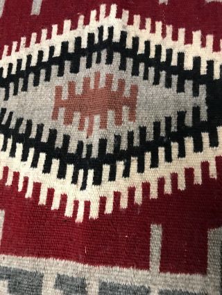 Vintage Navajo Rug / Blanket Klagetoh 36”x 22” 3