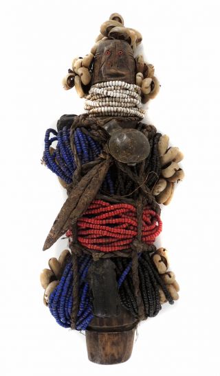 Fali Beaded Fertility Doll Cameroon African Art Was $92.  00
