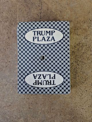 Rare Vintage Playing Cards From Trump Plaza Casino W/holes (blue)