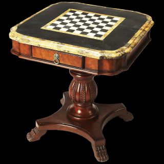 Butler Specialty Furn Chess/checkers/backgammon Pedestal Game Table