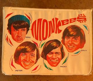 Vintage 1967 The Monkees Vinyl Lunch Box Pop Rock N Roll Group