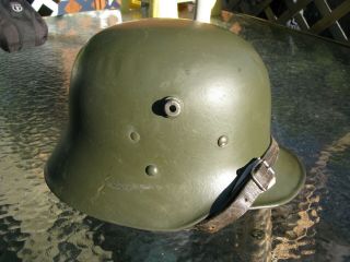 Vintage Wwi Austrian Austro Hungarian M17 Helmet With Liner Aw64 Finnish Reissue