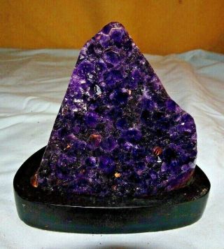 Large Amethyst Crystal Cluster Geode From Uruguay Cathedral Polished