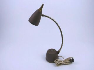 Vintage Mid Century Modern Desk Lamp Bendable Gooseneck
