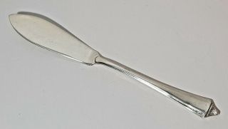Vintage Solid Sterling Silver Butter Knife 13.  5cm Fry & Wigfull Sheffield 1965