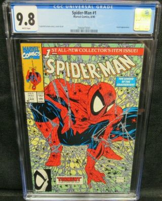 Spider - Man 1 (1990) Todd Mcfarlane 1st Issue Cgc 9.  8 White Pages U284