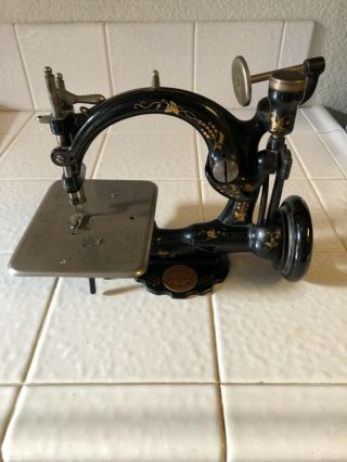Vtg Antique Willcox Gibbs Sewing Machine W Wing Nut