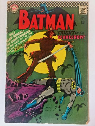 Batman 189 - 1967 Dc Comics Fright Of The Scarecrow First Appearance