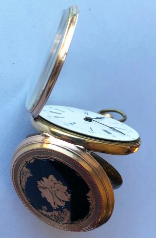 Antique Solid 14k Gold Swiss Pocket Watch Circa 1890 - Stunning