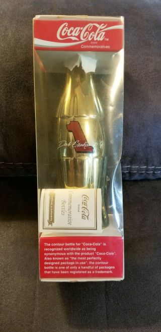 Dale Earnhardt Jr.  1 Coca Cola Gold Bottle