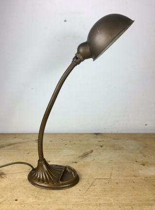 Vintage Supreme Swan Neck Table Lamp Light Industrial Retro Antique Lighting