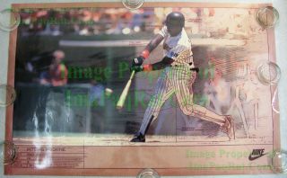 Nitf Vintage Nike Baseball Poster ☆ Hitting Machine Tony Gwynn Padres Laminated