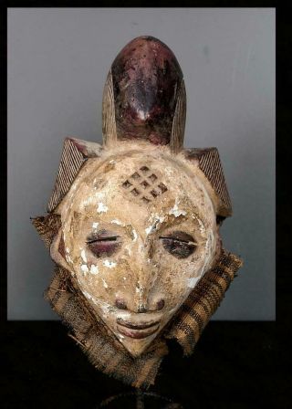 Old Tribal Punu Maiden Spirit Mask - - Gabon