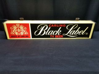 Vintage Carling Black Label Beer Light Up Advertising Sign