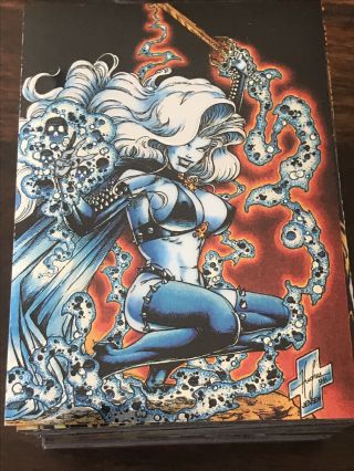 1994 Lady Death Series 1 Complete Set (1 - 100) All Chrome Signed X27 Cards Chaos