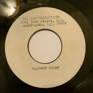 Unknown Artist - Eleanor Rigby Acetate Funk/soul 45rpm Beatles Cover Tri Con Pro.