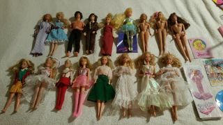 Vintage Barbie Dolls,  Case,  And Accessories By Mattel