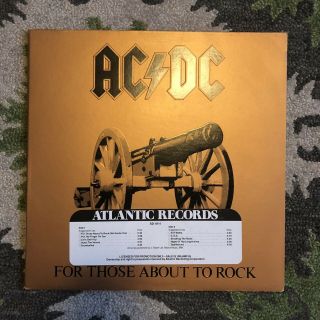 Ac /dc For Those About To Rock Vinyl Promo