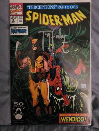 Todd Mcfarlane Signed Spider - Man 9 Nm - Vf (marvel Comics)