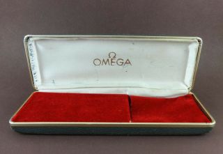 Vintage Omega Grey Leather Box For Wristwatches.  Circa 1950’s