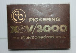 Vintage Pickering Xsv/3000 Cartridge With Stereohedron Stylus