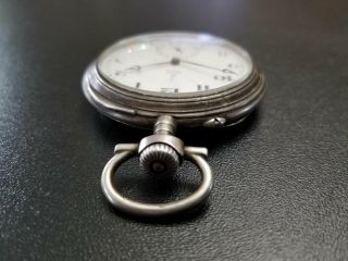Centra Glashutte Sa Antique Germany Solid Silver 0,  800 Pocket Watch Rare 2