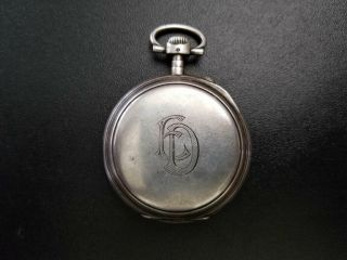 Centra Glashutte Sa Antique Germany Solid Silver 0,  800 Pocket Watch Rare 3