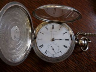150,  Year Old Waltham " P.  S.  Bartlett " Coin Silver Hunter Case 18s Pocket Watch