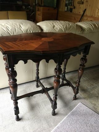 Antique Victorian Style Hall Table & Side Table (6 Legs)