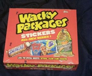 2004 Topps Wacky Packages All Series 1 Wax Box Ans1 24 Packs Per Box