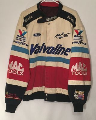 Vintage Nascar Mark Martin Valvoline Cummins Ford Jeff Hamilton Racing Jacket