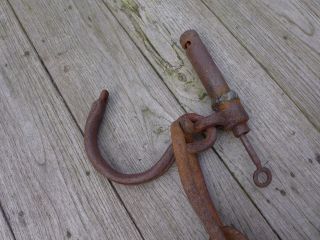 Antique Iron Ball with leg shackles with padlock,  one key very rare. 2
