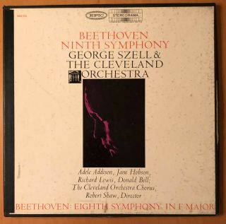 George Szell Beethoven Symphony 9 Epic Stereorama Box 2lp Nm - / Ex