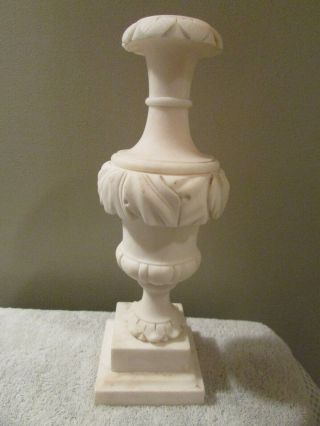 Vintage Carved Italian Marble Alabaster Table Lamp Parts Or Restore