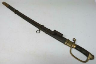 Antique Russian Pre Wwii Shashka Sword With Scabbard And Bayonet Type M 1881