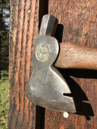 Vintage Van Camp Embossed Hatchet Hammer Axe Indianapolis Ind