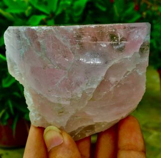 1608 C.  T Top Class Damage Terminated Pink Color Morganite Crystal