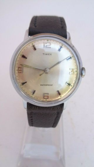 Vintage 1969 Timex Marlin 2017 2469 Serviced And Keeping Time T5