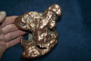 Massive Keweenaw,  Michigan,  Native Copper Nugget - 7 Lbs (6.  5 " X 4 ")