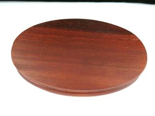 Oval Wood Display Base,  Vase Stand 7 1/2 " Long X 4 3/4 " Wide X 1 " Thick