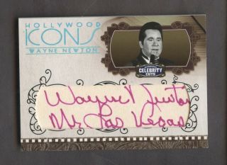 2008 Donruss Celebrity Cuts Hollywood Icons Wayne Newton Auto 16/30