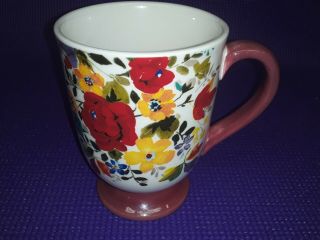 Pioneer Woman Timeless Floral 18 Oz Coffee Mug Cup.
