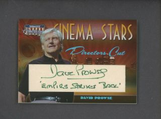 2008 Donruss Americana Cinema Stars Directors Cuts David Prowse Green Auto /100