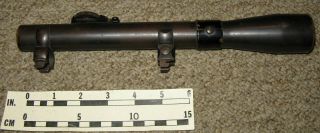Wwi German Sniper Rifle Scope With Mounts