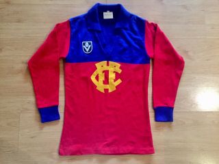 Fitzroy Lions 80s Afl Vfl Vintage Polwarth Guernsey Shirt Jersey Medium