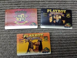 3 Playboy Club Palms Casino Resort Slot Cards Las Vegas