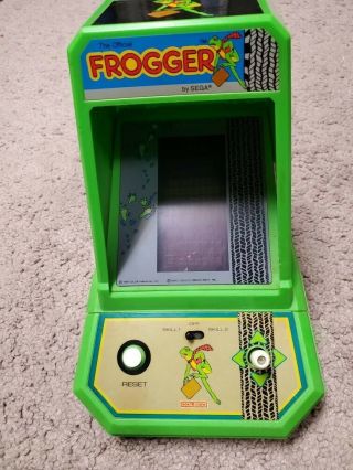 Vintage 1982 Coleco Sega Frogger Tabletop Mini Arcade Game