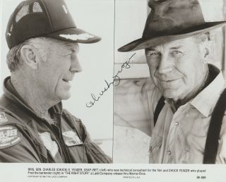 Chuck Yeager,  Autograph