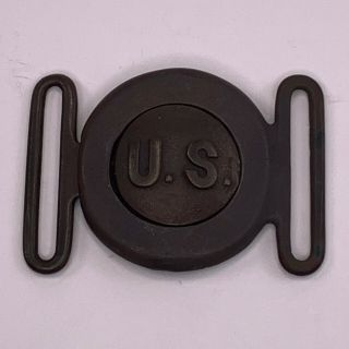 Pre - WWI US Army M - 1910 US Garrison OFFICER ' S TWO PIECE Belt BUCKLE 3