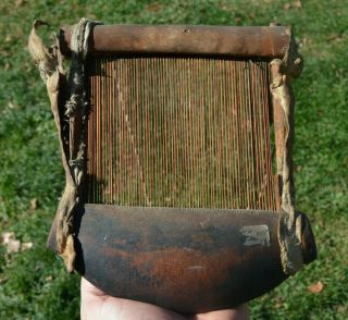 Vintage Old Weaving Loom Tool From The African Ashanti Tribe